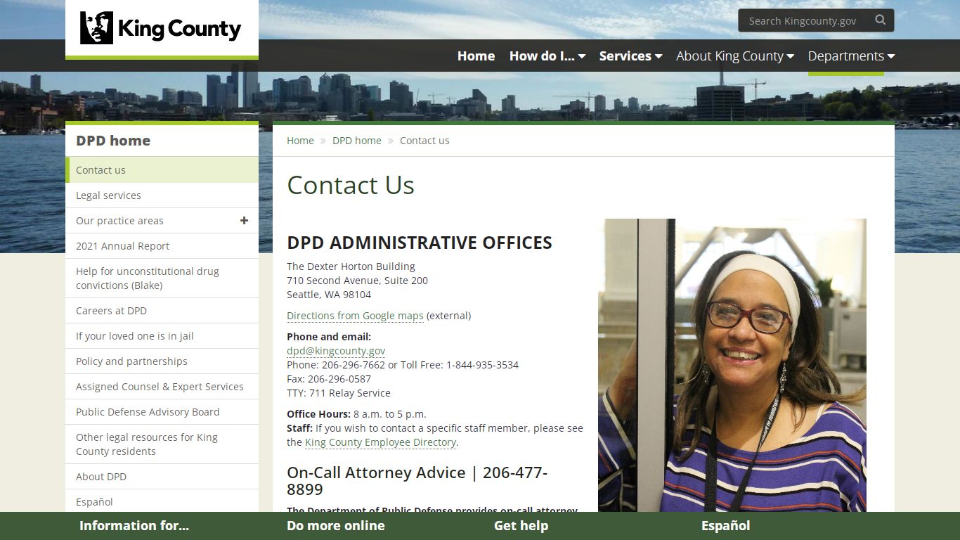 Contact Us - King County